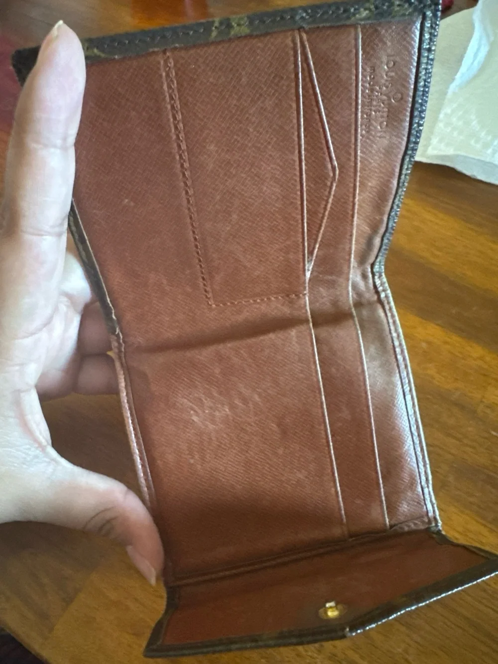 1987 vintage Louis Vuitton Monogram Compact Wallet